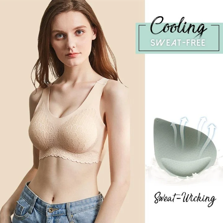 5D Seamless Bra Wireless Lace Bra Plus Size For Women