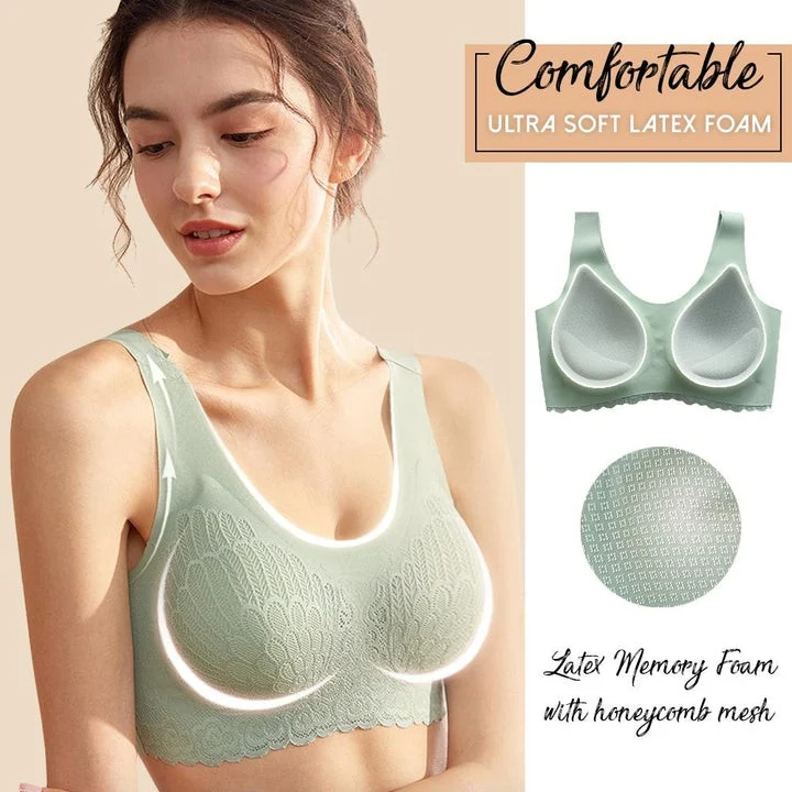 5D Seamless Bra Wireless Lace Bra Plus Size For Women