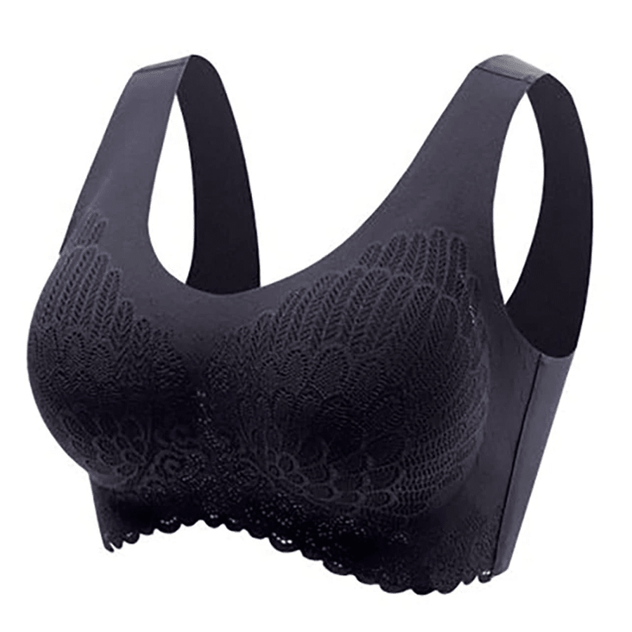 5D Seamless Bra Wireless Lace Bra Plus Size For Women