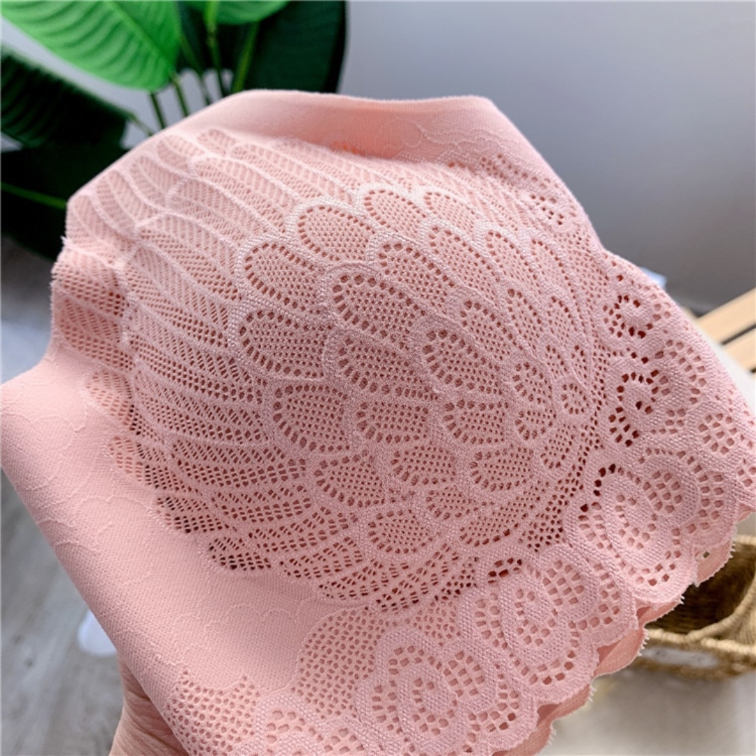 Lismali 5D Seamless Bra Wireless Lace Bra Large Size For Women