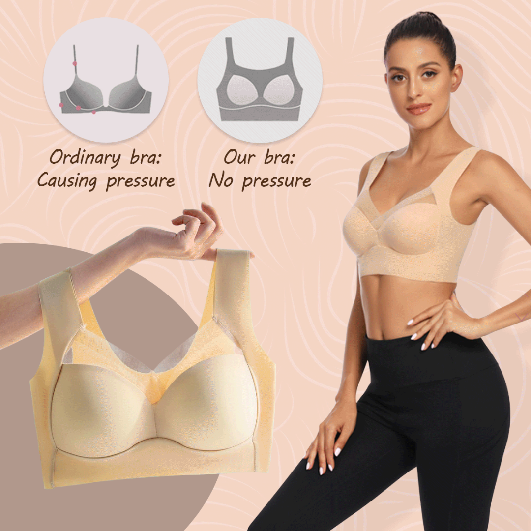 Comfy Seamless Bra Deep Cup Wireless Bras Plus Size For Women