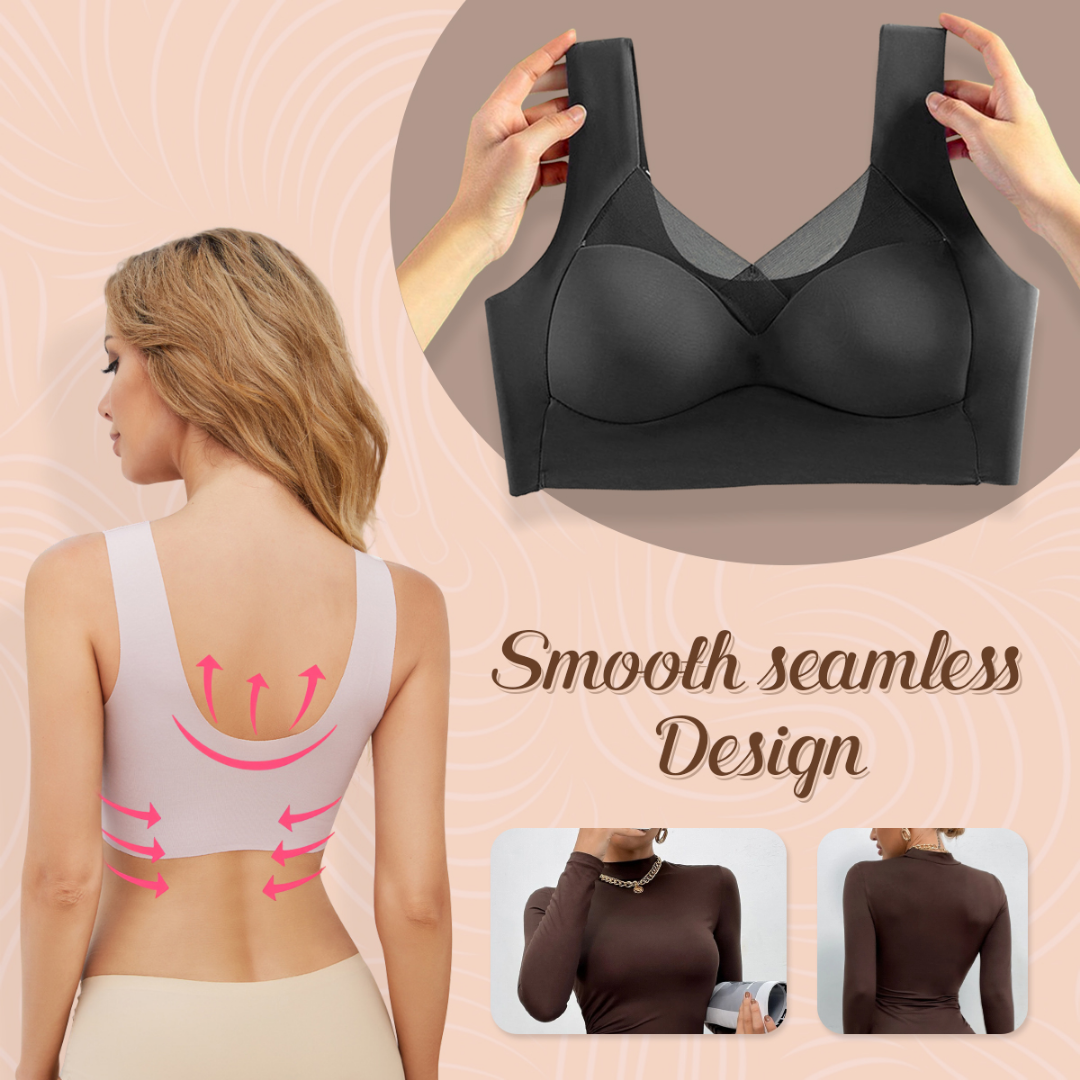 Comfy Seamless Bra Deep Cup Wireless Bras Plus Size For Women