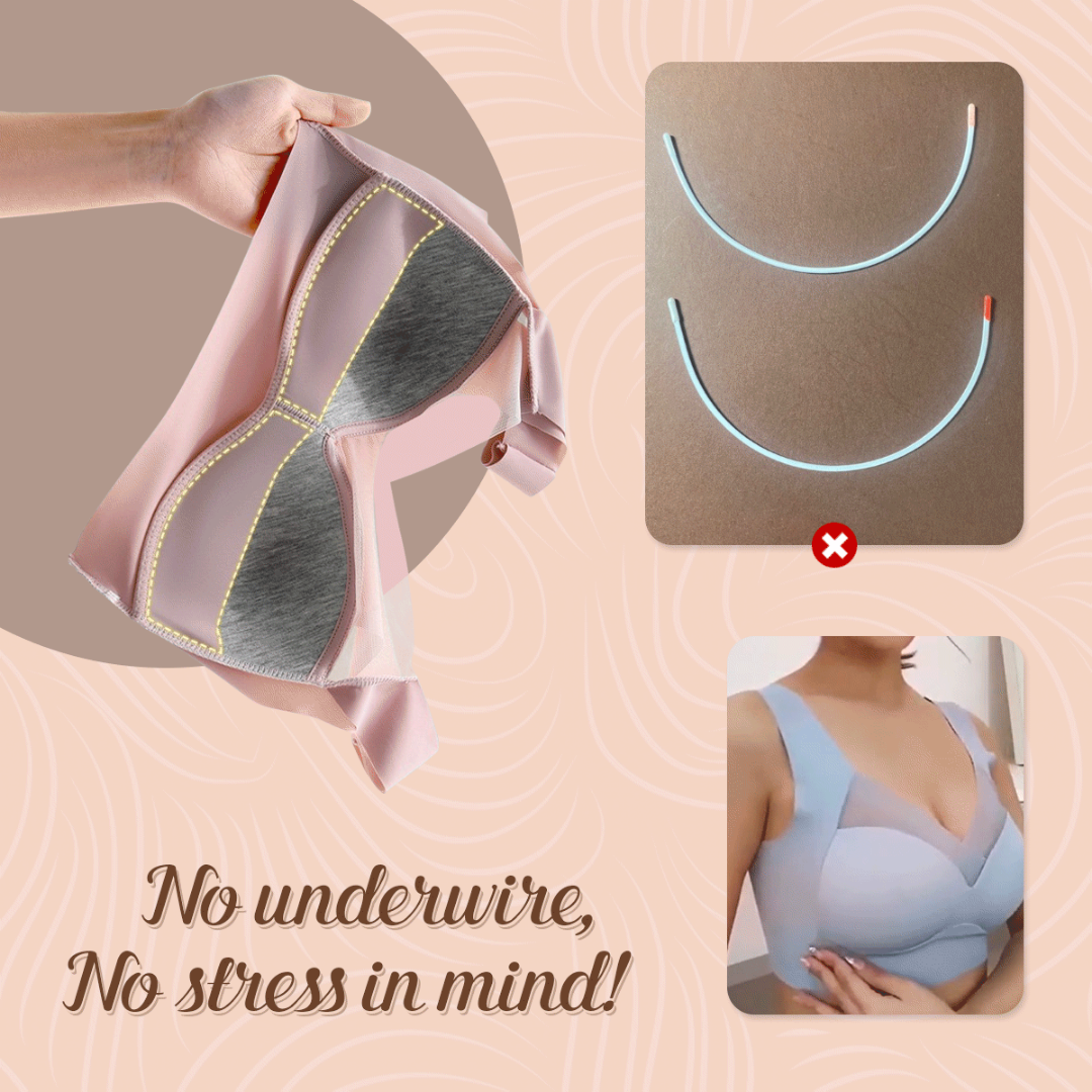 Comfy Seamless Bra Deep Cup Wireless Bras Plus Size For Women