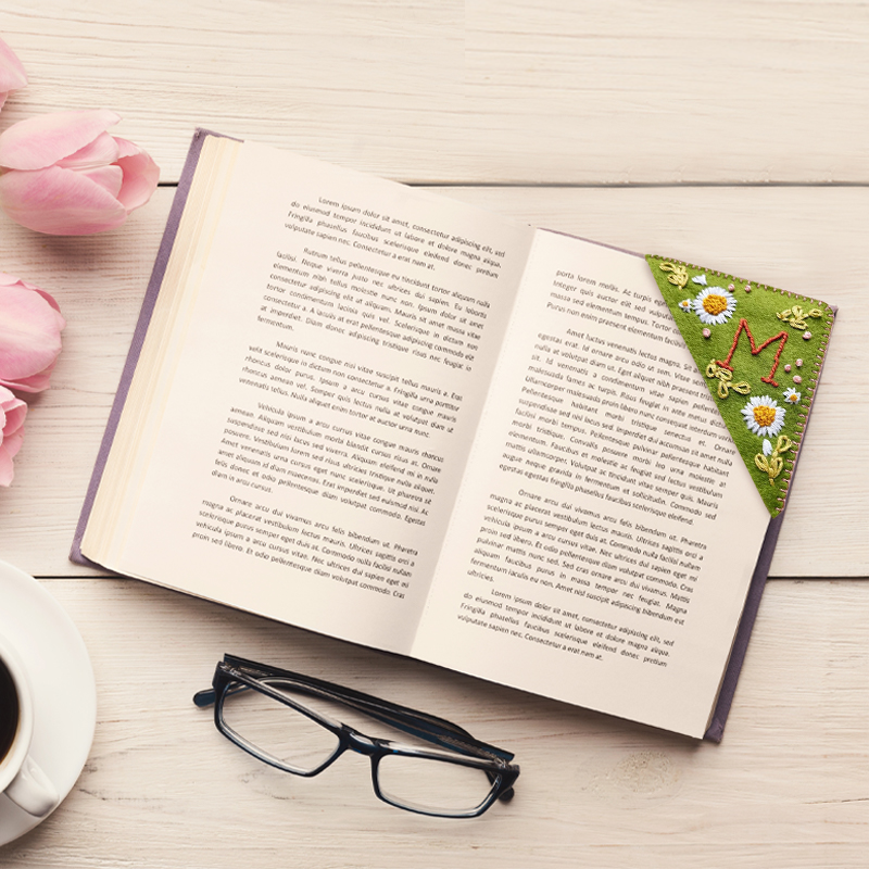 Lismali - Personalized Hand Embroidered Corner Bookmark