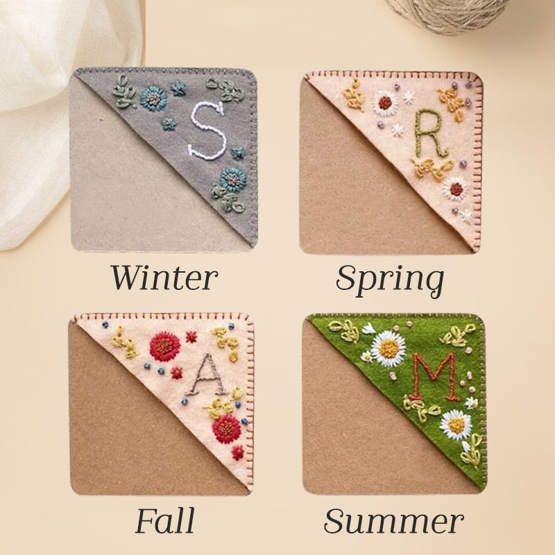 Lismali - Personalized Hand Embroidered Corner Bookmark