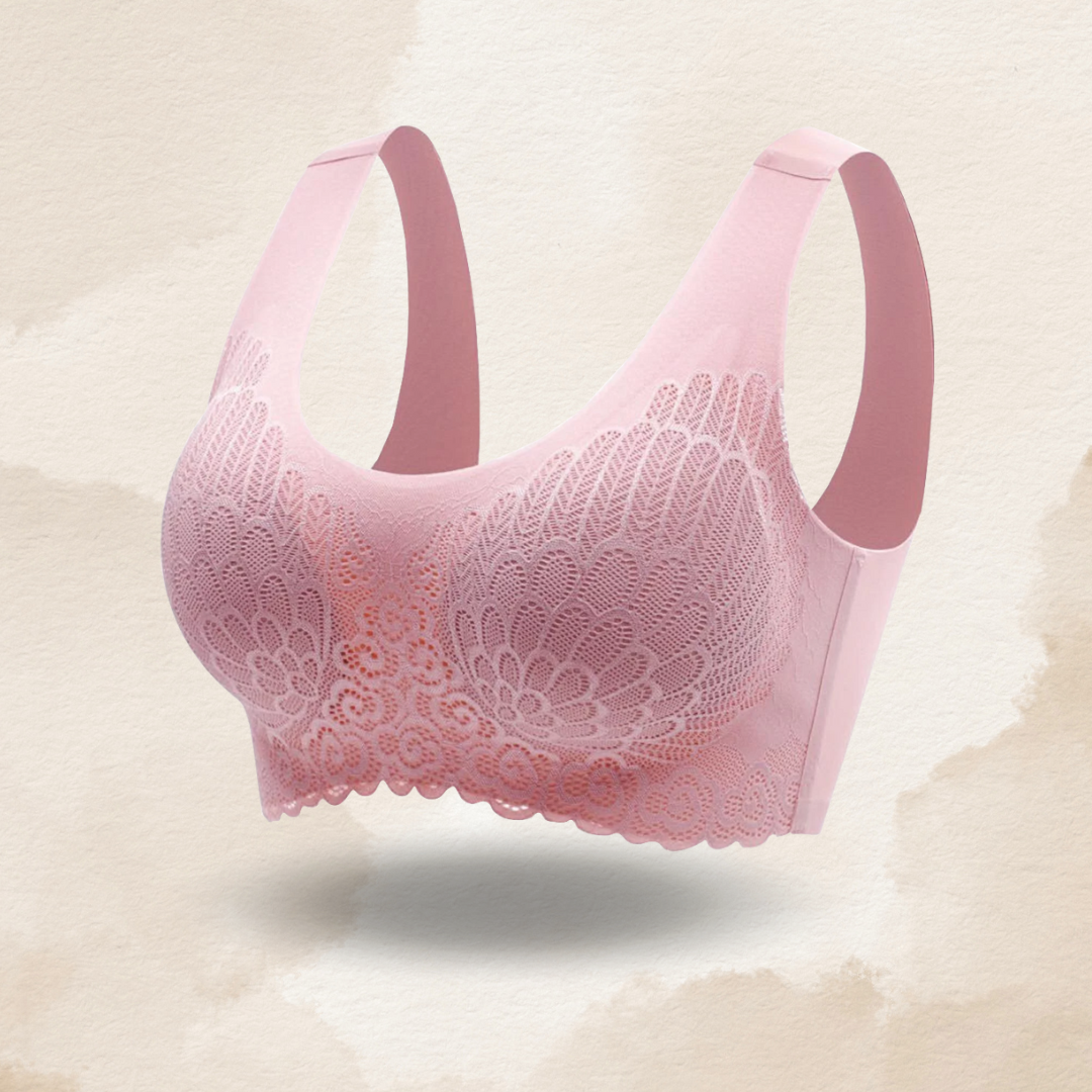 Lismali 5D Seamless Bra Wireless Lace Bra Large Size For Women