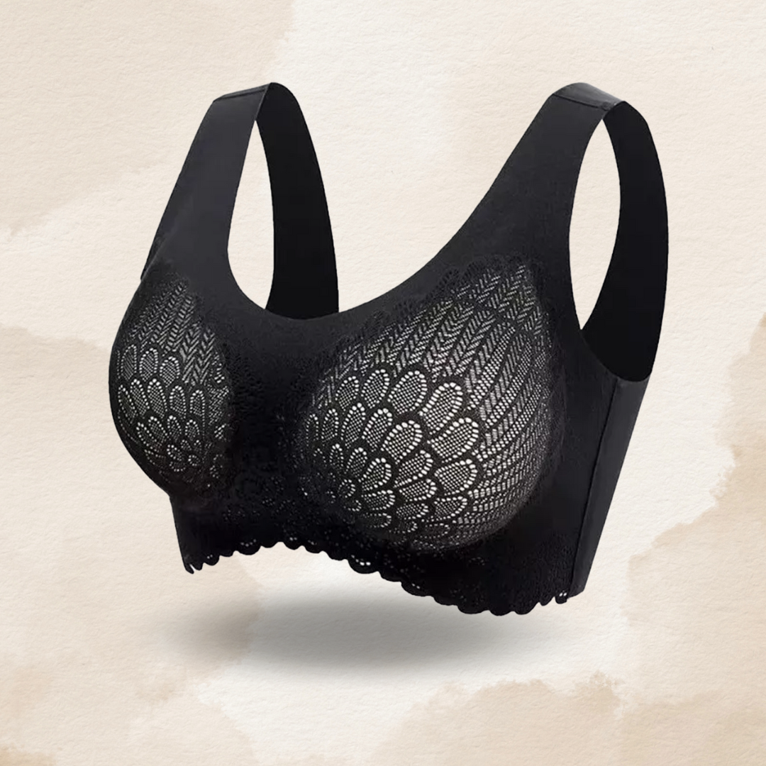 Lismali 5D Seamless Bra Wireless Lace Bra Large Size For Women