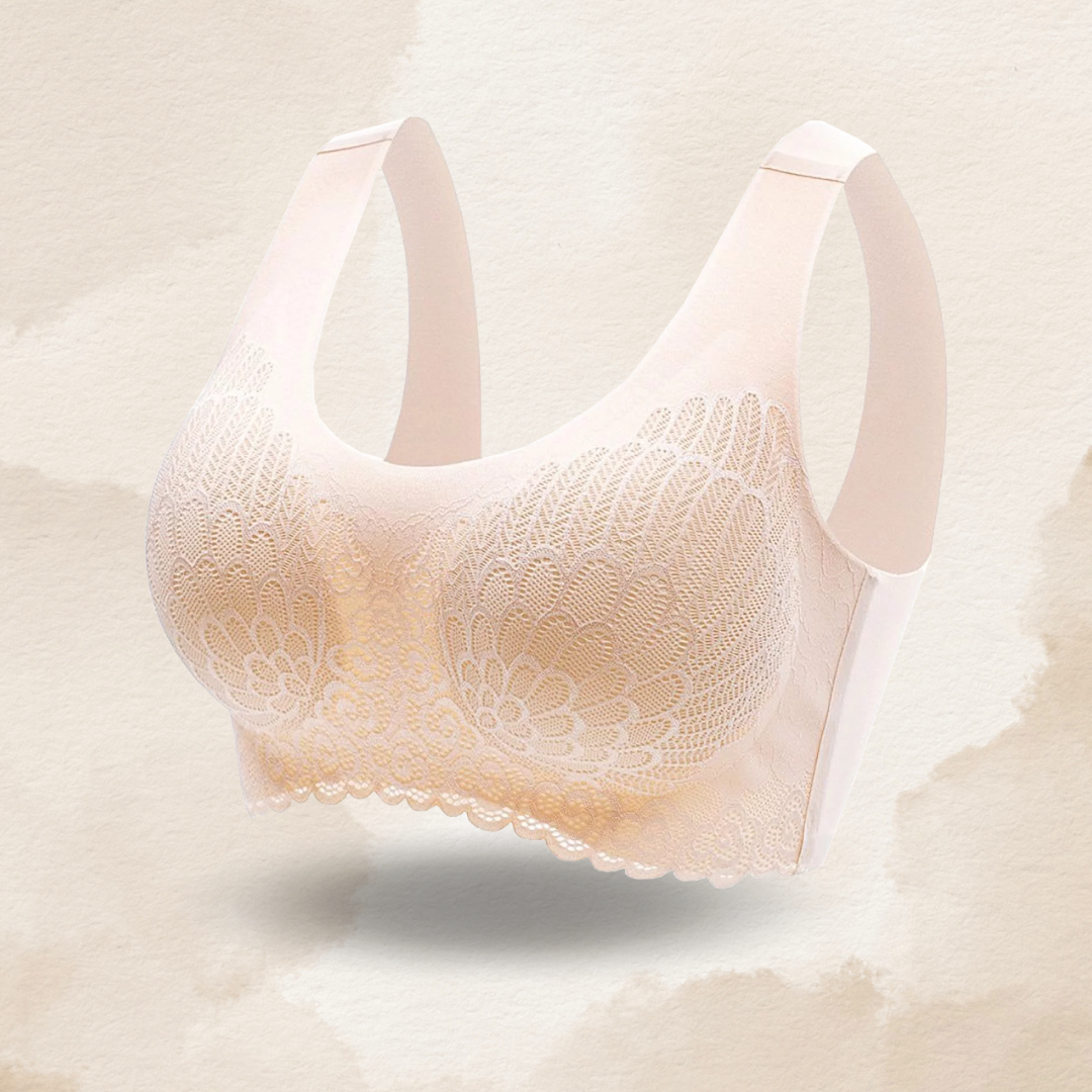 Lismali 5D Seamless Bra Wireless Lace Bra Large Size For Women