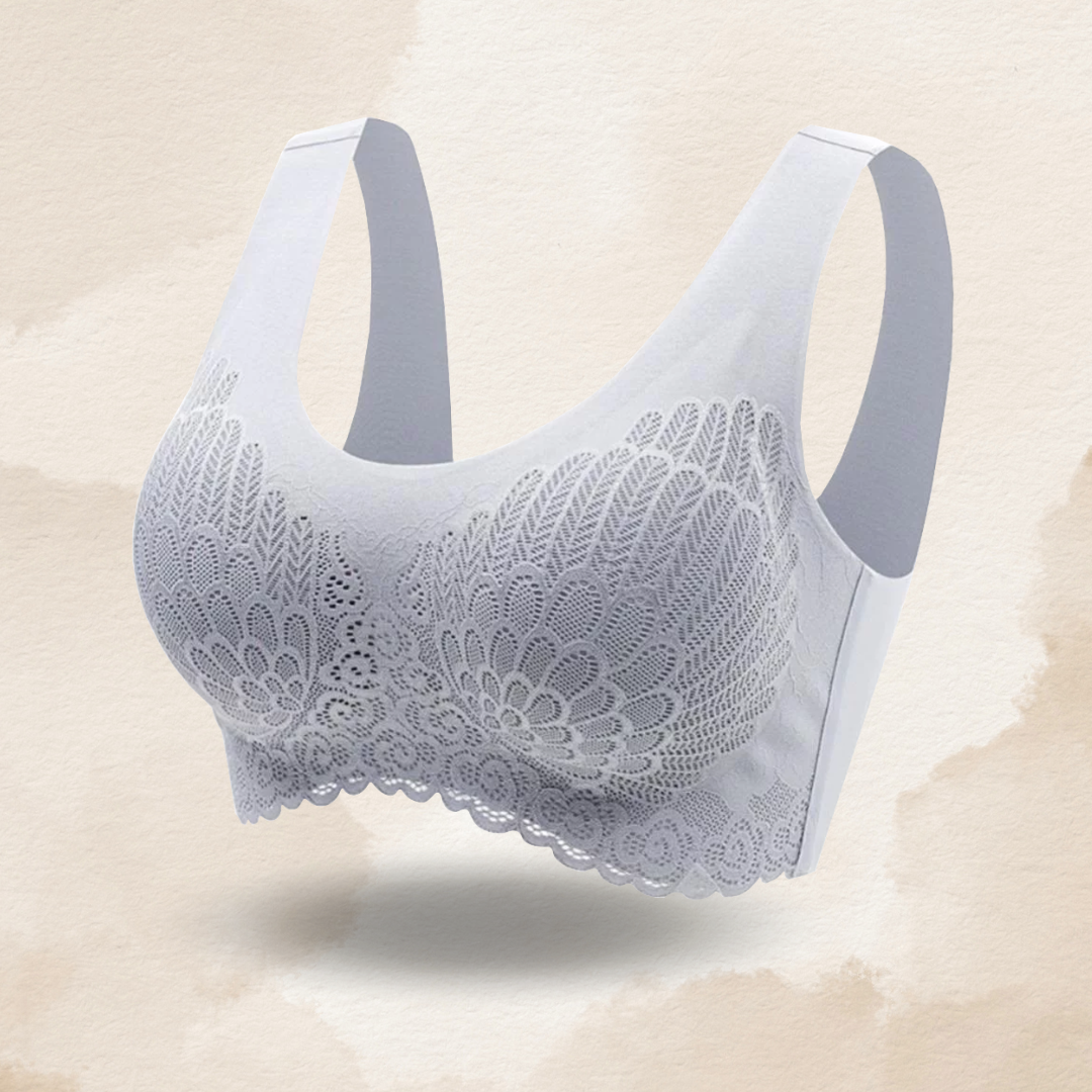 Lismali 5D Seamless Bra Wireless Lace Bra Large Size For Women