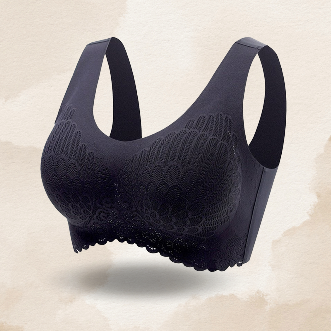 Lismali 5D Seamless Bra Wireless Lace Bra Large Size For Women