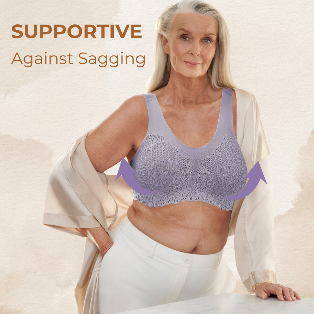 Lismali 5D Seamless Bra Wireless Lace Bra Large Size For Women