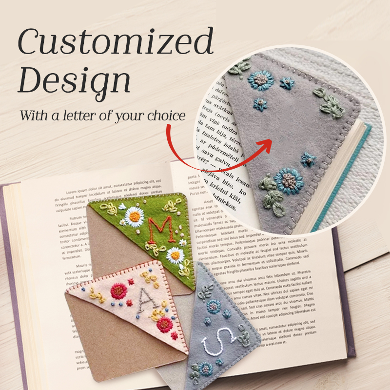 Lismali - Personalized Hand Embroidered Corner Bookmark