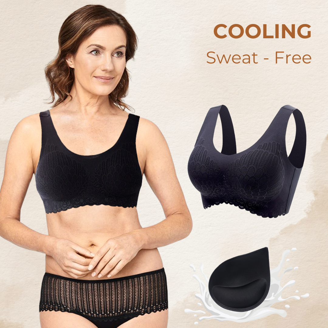 Lismali 5D Seamless Bra Wireless Lace Bra Large Size For Women