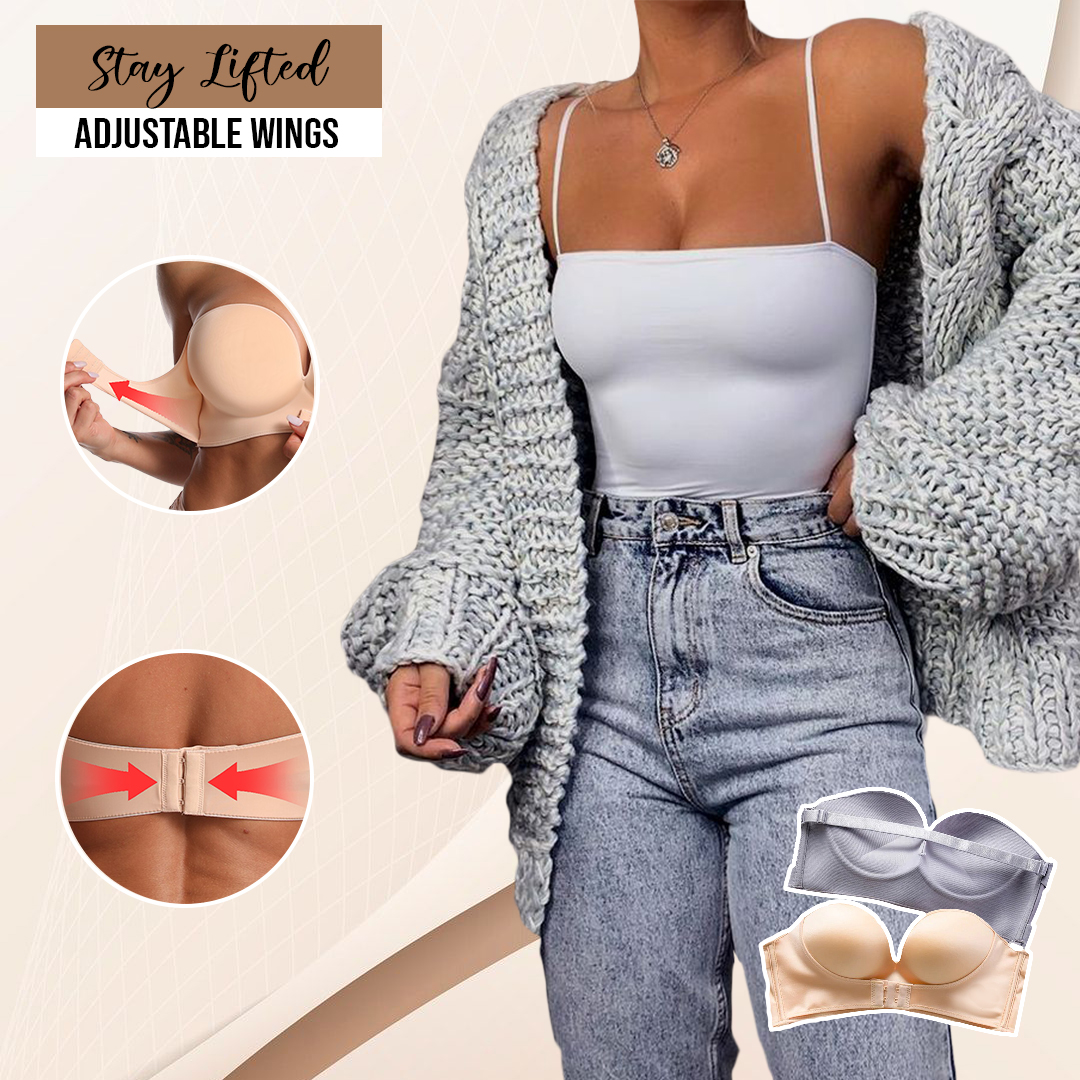 Lismali Bra - Front Buckle Strapless Wireless Bra