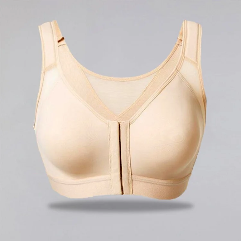 Posture Support Corrector Support Boost Bra Front Closure Bra Plus Size For Women