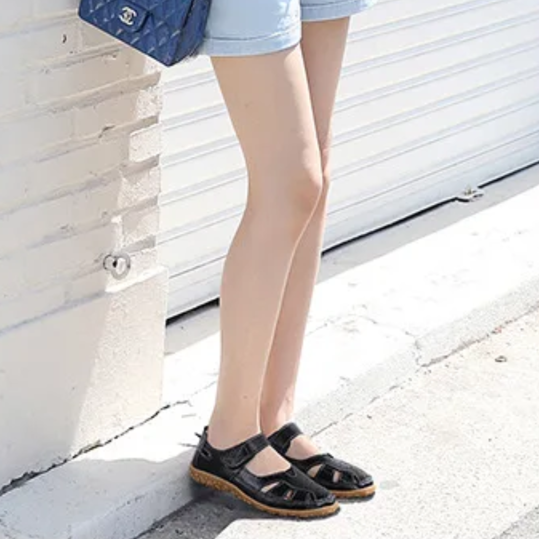 Lismali Uniqcomfy Wide Toe Box and Wide Size Leather Sandals
