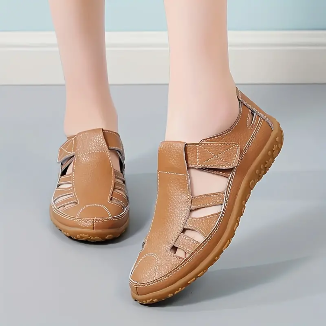 Lismali Airfleek Wide Toe Box and Wide Size Leather Sandals