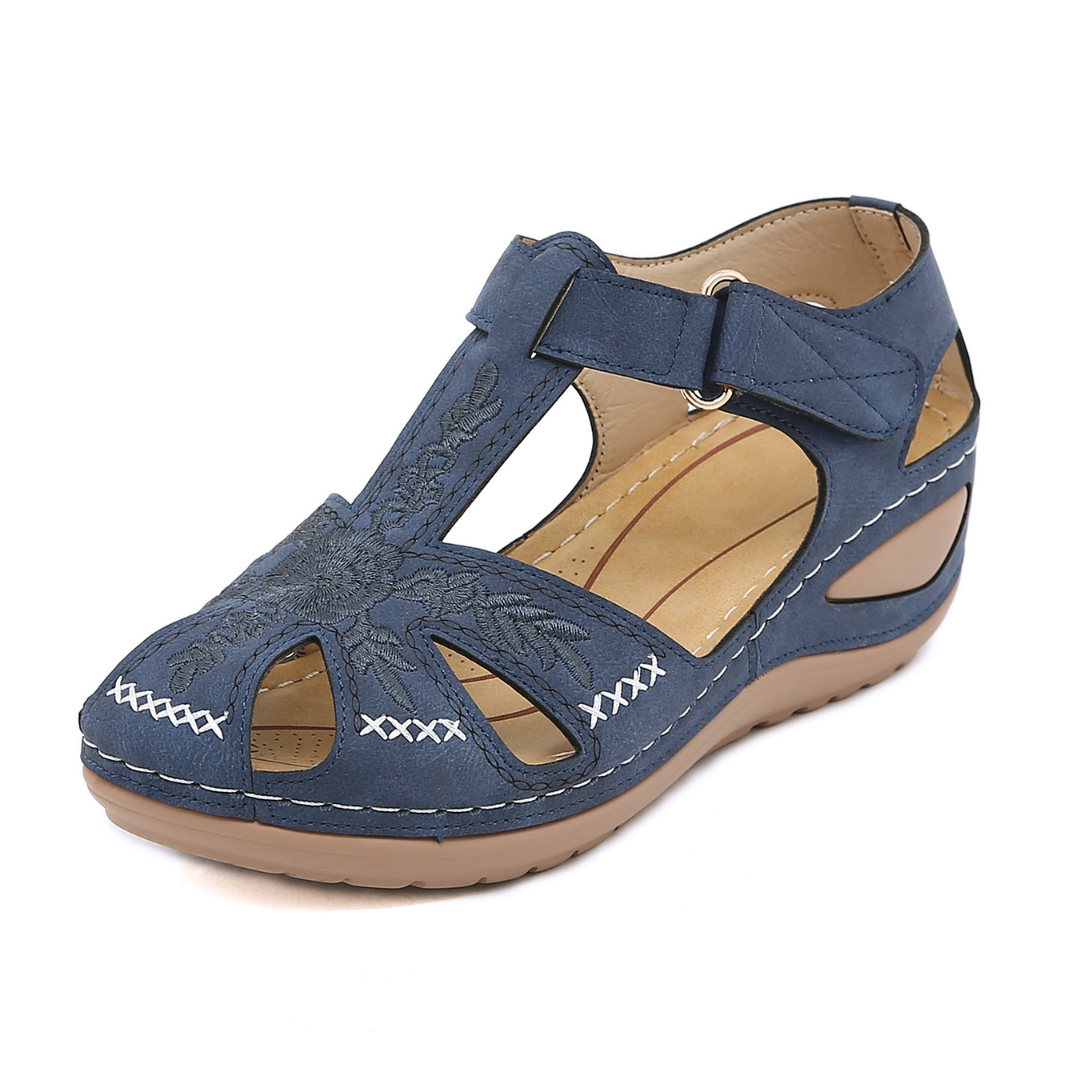 Airfleek Wide Size 12 Wide Toe Box Closed Toe Sandals For Walking