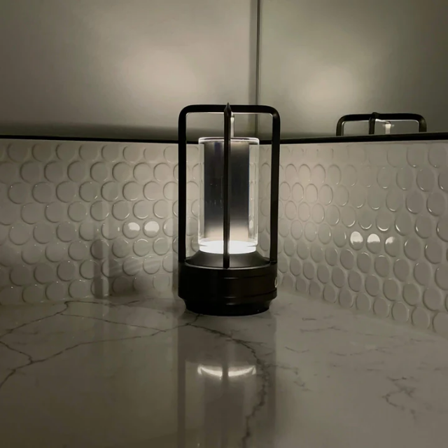 Lismali Home and Decor Ambient Table Lamp - Dimmable And Rechargeable Waterproof Desk Light