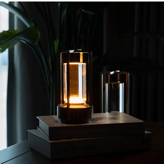 Lismali Home and Decor Ambient Table Lamp - Dimmable And Rechargeable Waterproof Desk Light