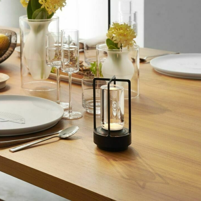 Lismali Home and Decor Ambient Table Lamp - Dimmable And Rechargeable Waterproof Desk Light