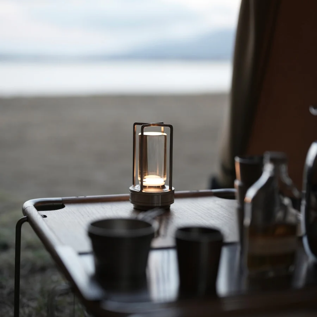 Lismali Home and Decor Ambient Table Lamp - Dimmable And Rechargeable Waterproof Desk Light