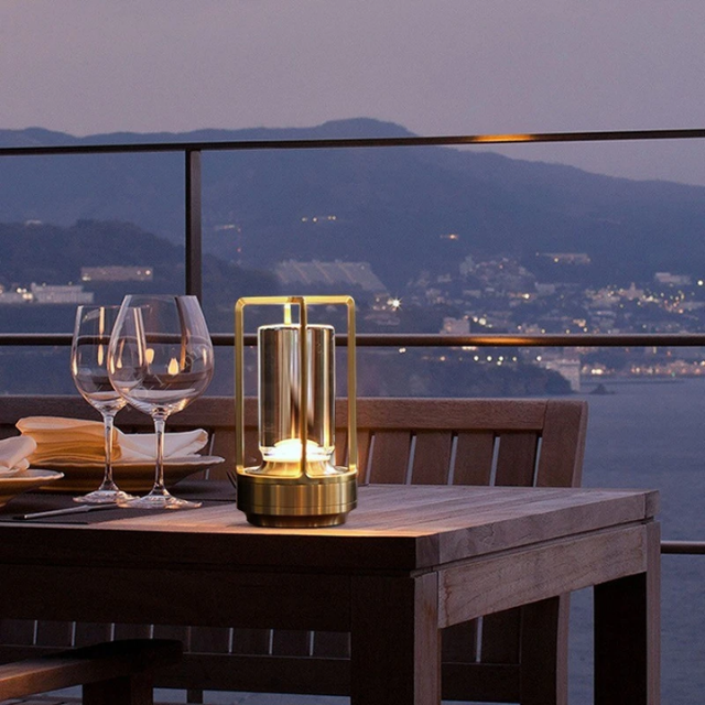 Lismali Home and Decor Ambient Table Lamp - Dimmable And Rechargeable Waterproof Desk Light