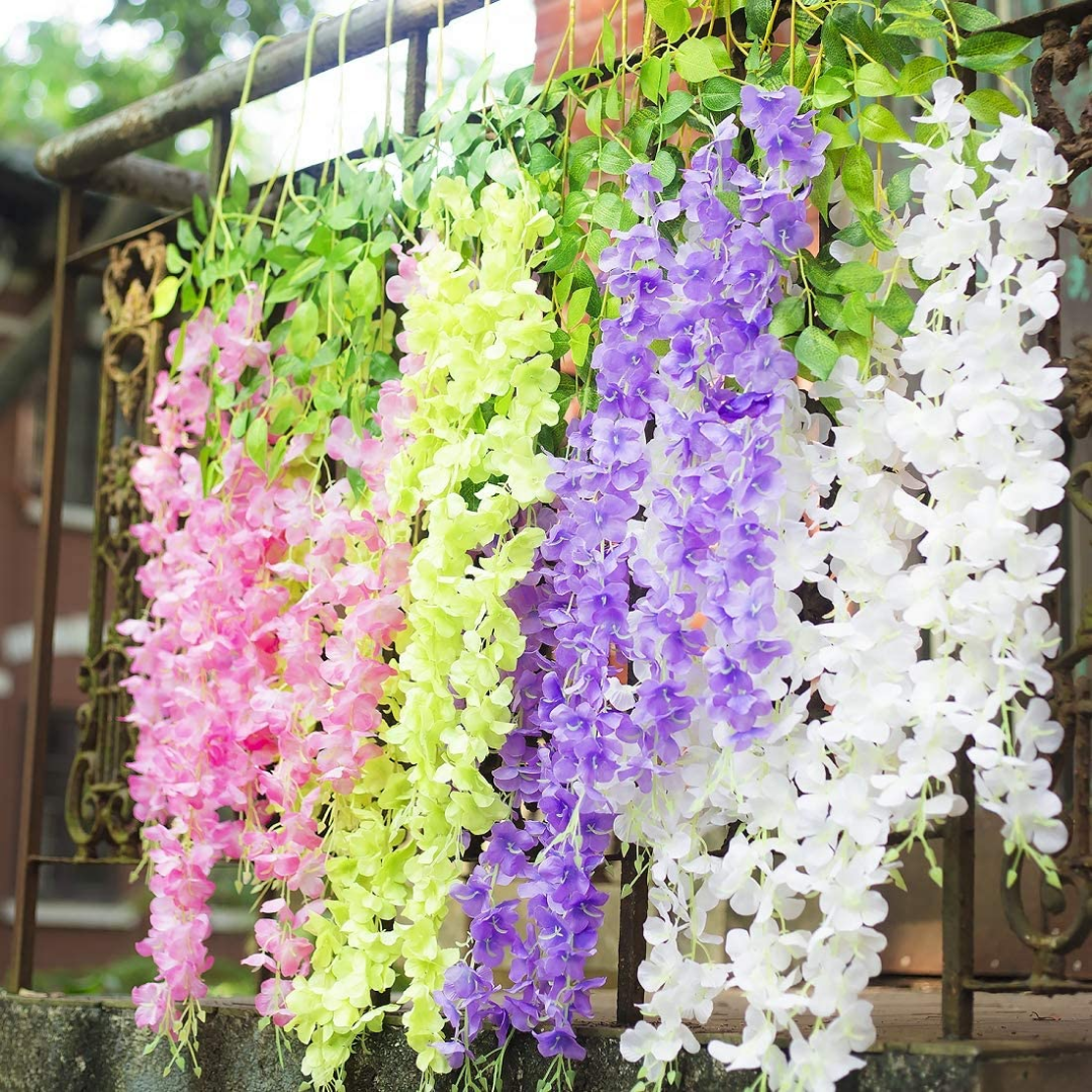 Lismali Home and Decor Artificial Silk Flower Vines