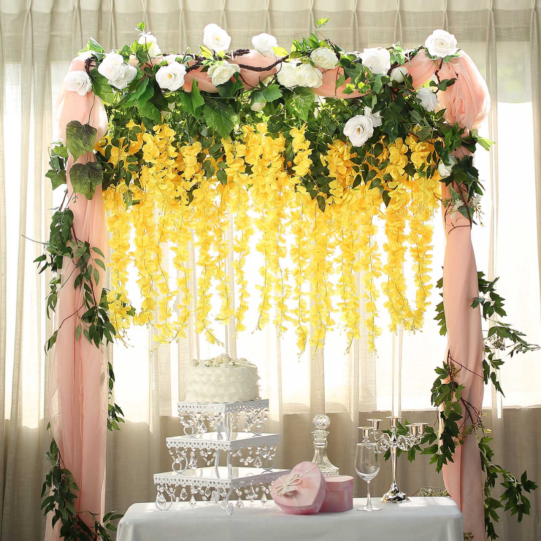 Lismali Home and Decor Artificial Silk Flower Vines