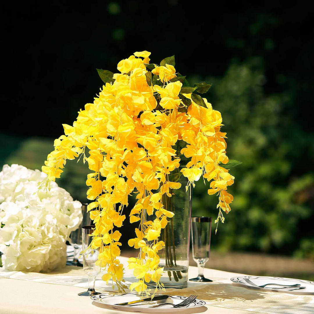 Lismali Home and Decor Artificial Silk Flower Vines