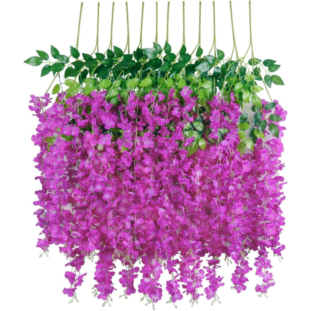 Lismali Home and Decor Artificial Silk Flower Vines