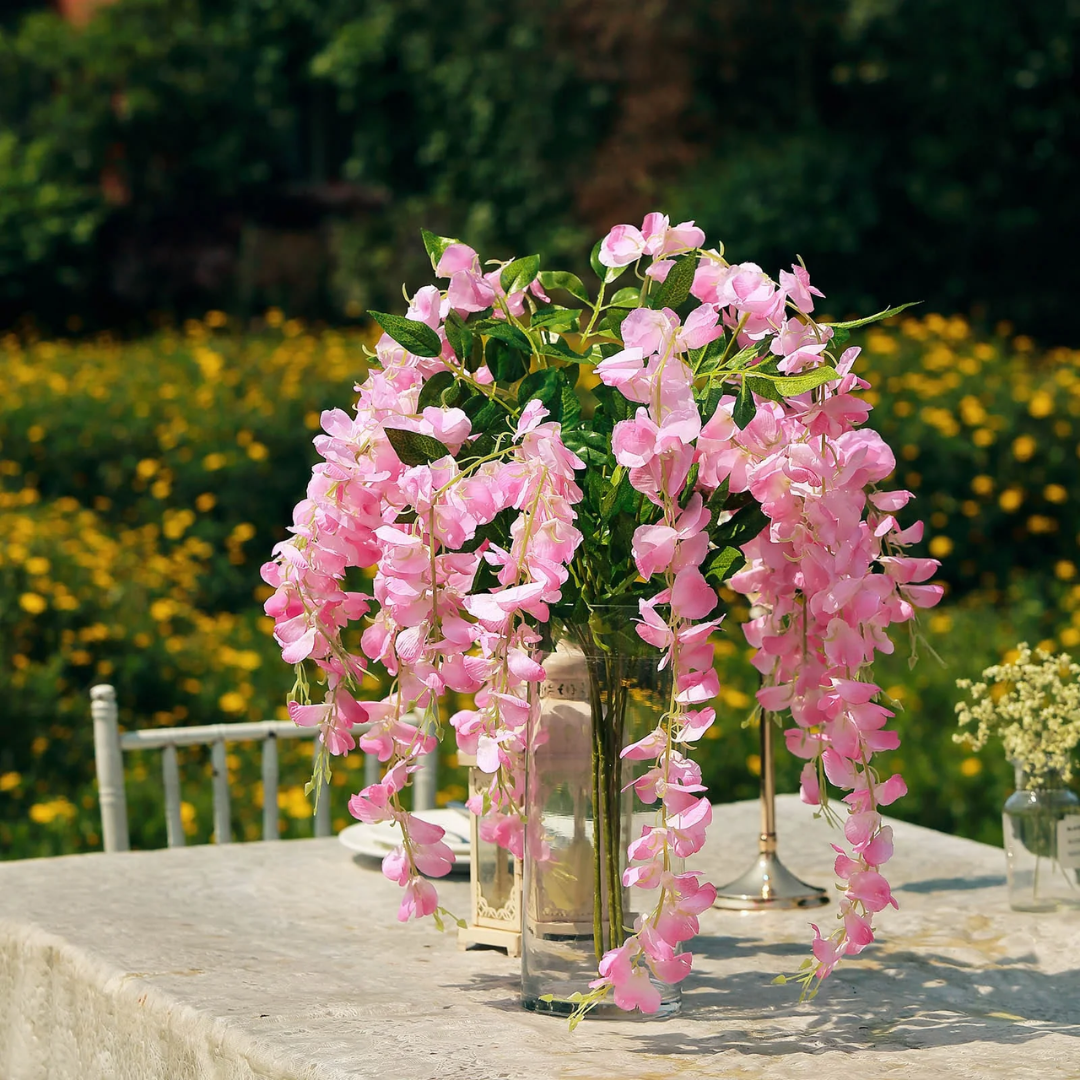 Lismali Home and Decor Artificial Silk Flower Vines