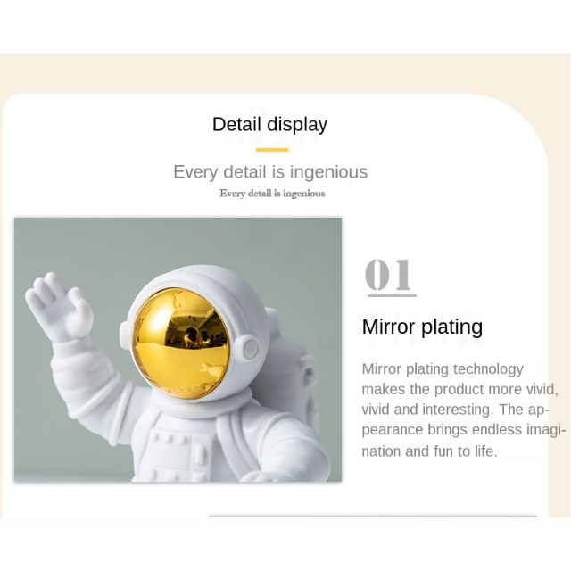 Lismali Home and Decor Astronaut Figurines Set For Home Decor And Ornament Gifts