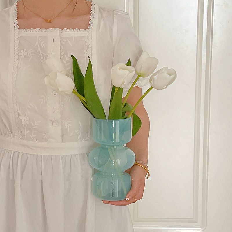 Lismali Home and Decor Bubble Glass Vase