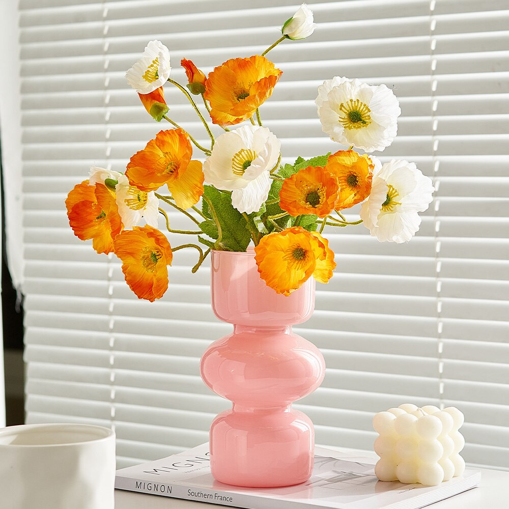 Lismali Home and Decor Bubble Glass Vase