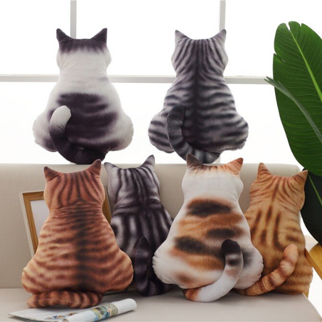 Lismali Home and Decor Cute Cat Throw Pillow