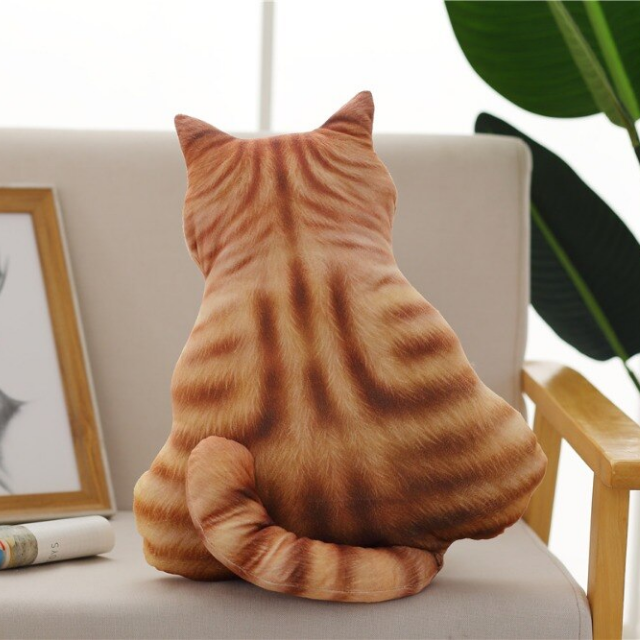Lismali Home and Decor Cute Cat Throw Pillow