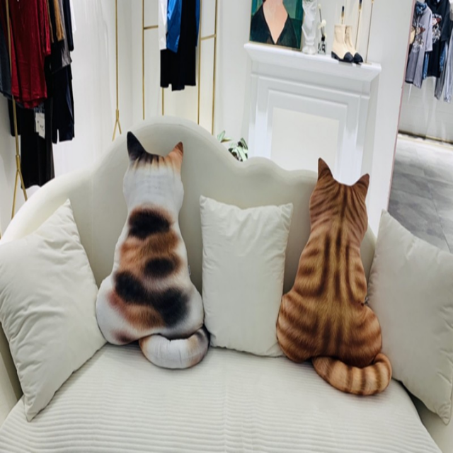 Lismali Home and Decor Cute Cat Throw Pillow