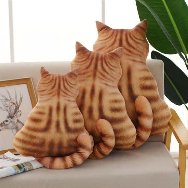 Lismali Home and Decor Cute Cat Throw Pillow