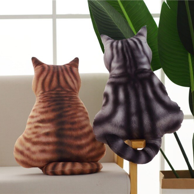 Lismali Home and Decor Cute Cat Throw Pillow