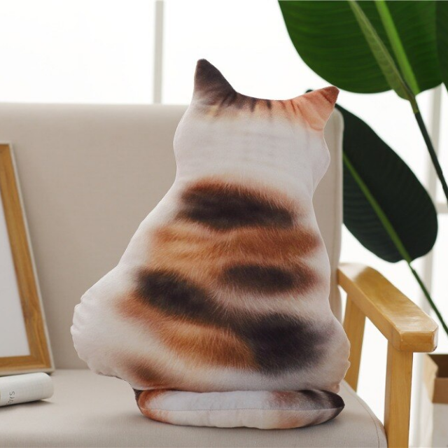 Lismali Home and Decor Cute Cat Throw Pillow