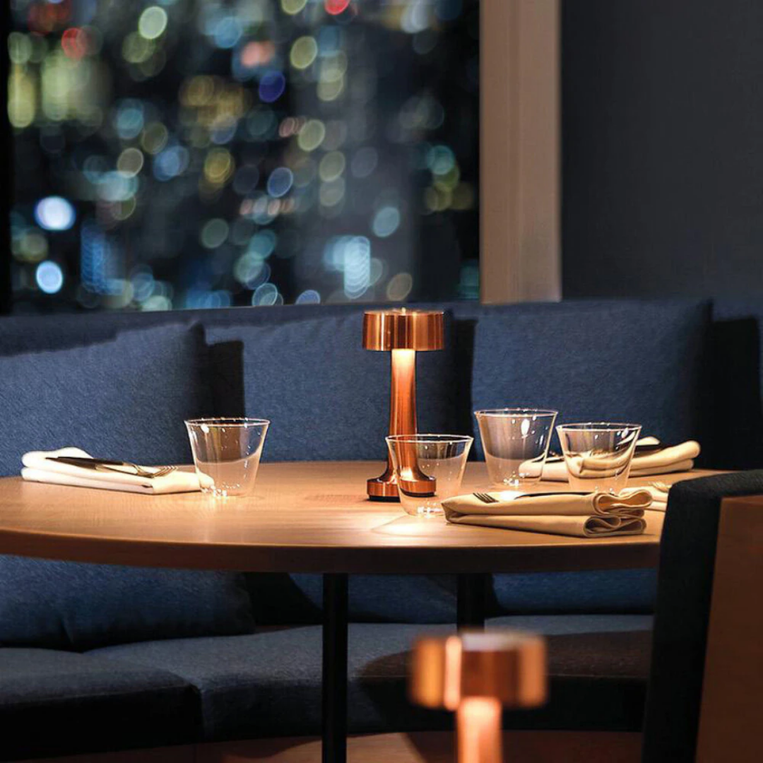 Lismali Home and Decor Dumbbell Cordless Table Lamp