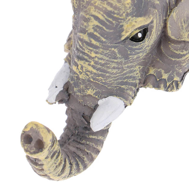 Lismali Home and Decor Elephant Figurines Holding Babies Elephant Statues Resin Crafts Hanging Off The Edge of a Shelf or Table