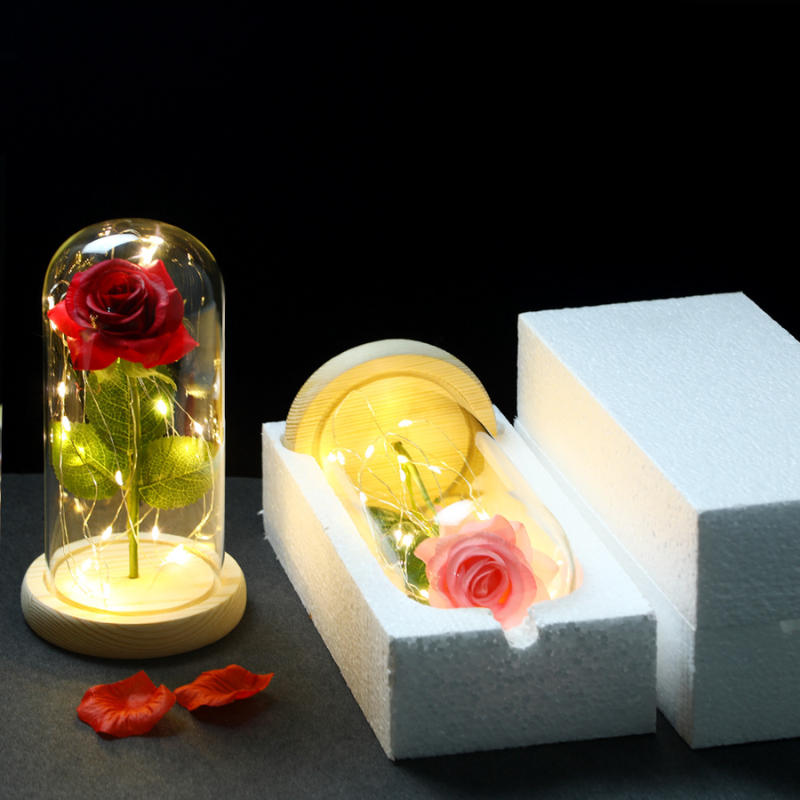 Lismali Home and Decor Eternal Galaxy Rose with LED Lights A Unique 2023 Mother's Day Gift