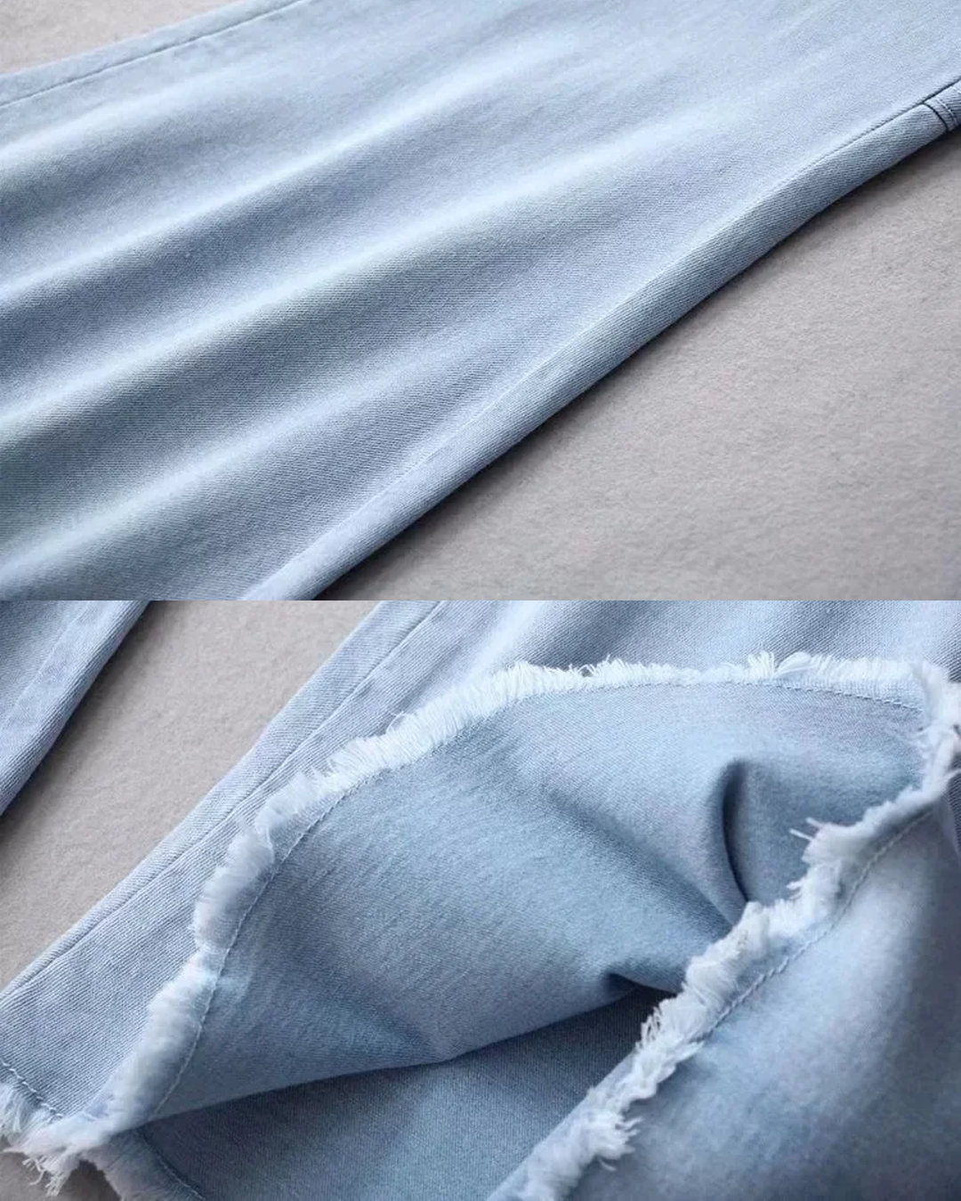 Lismali Super Wide Leg Denim Jeans - Stretchy High Rise Flare Jeans