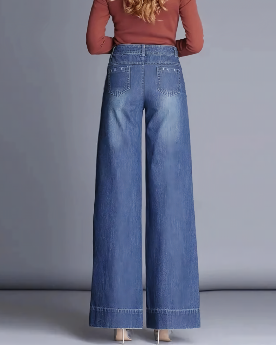 Lismali Straight High-Rise Flare Jeans