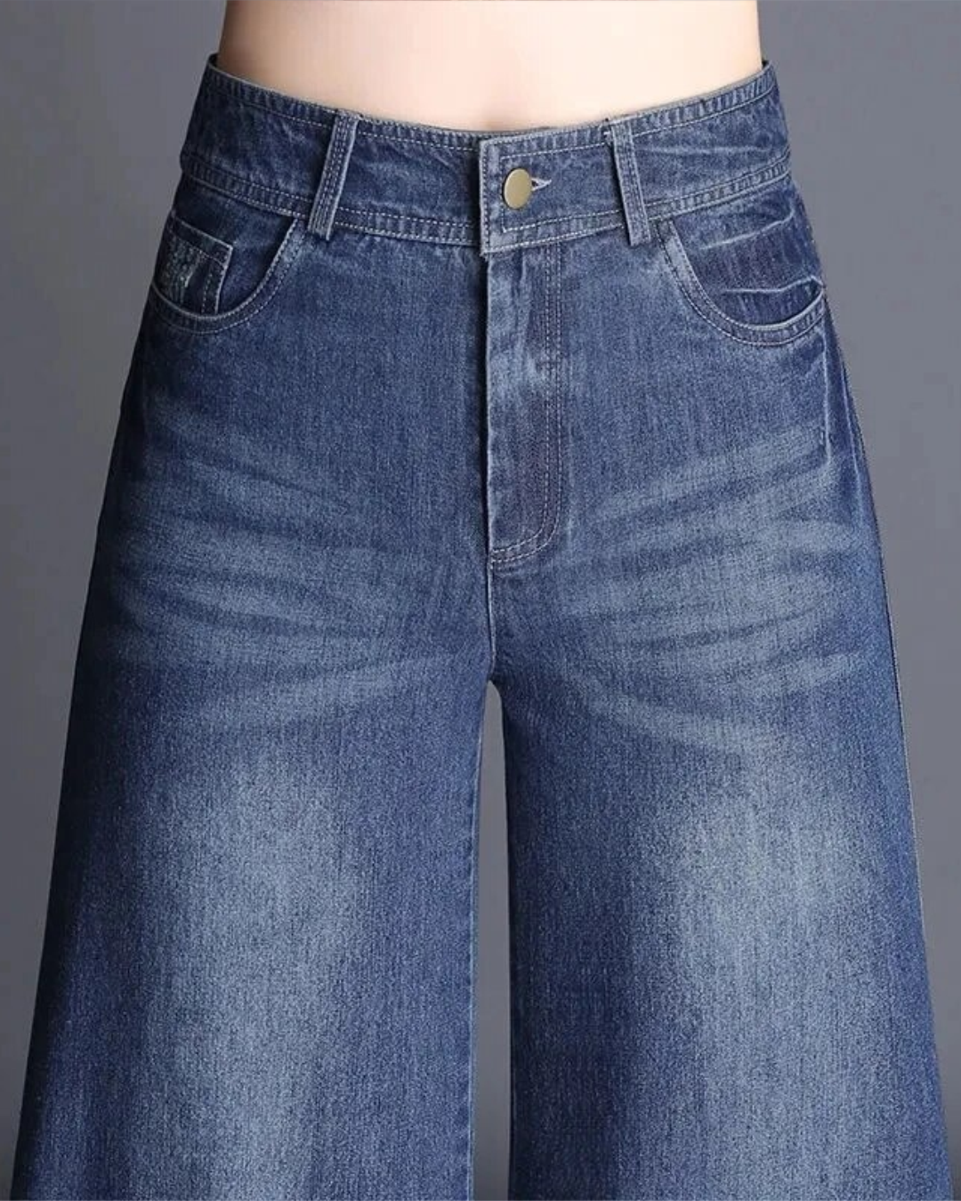 Lismali Straight High-Rise Flare Jeans