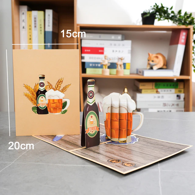 Lismali Home and Decor Happy Father's Day Pop Up Card