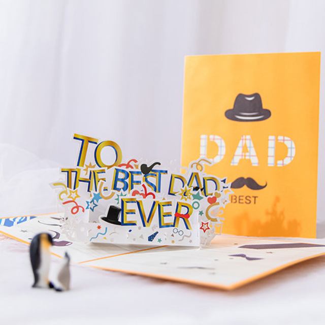 Lismali Home and Decor Happy Father's Day Pop Up Card