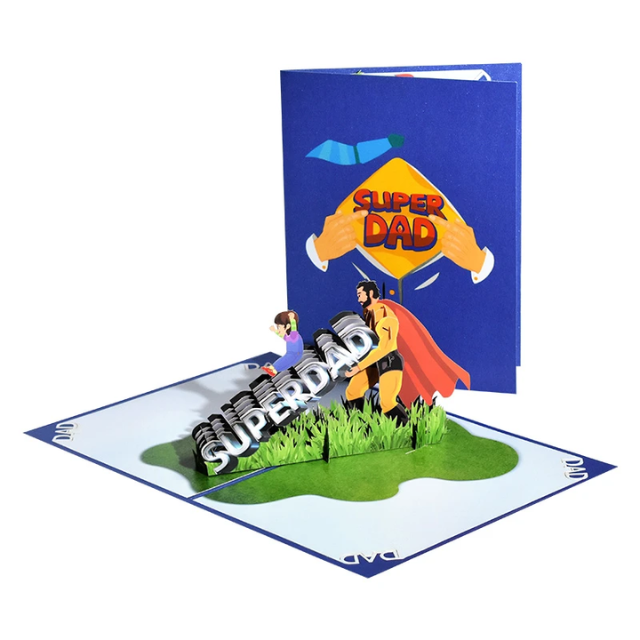 Lismali Home and Decor Happy Father's Day Pop Up Card